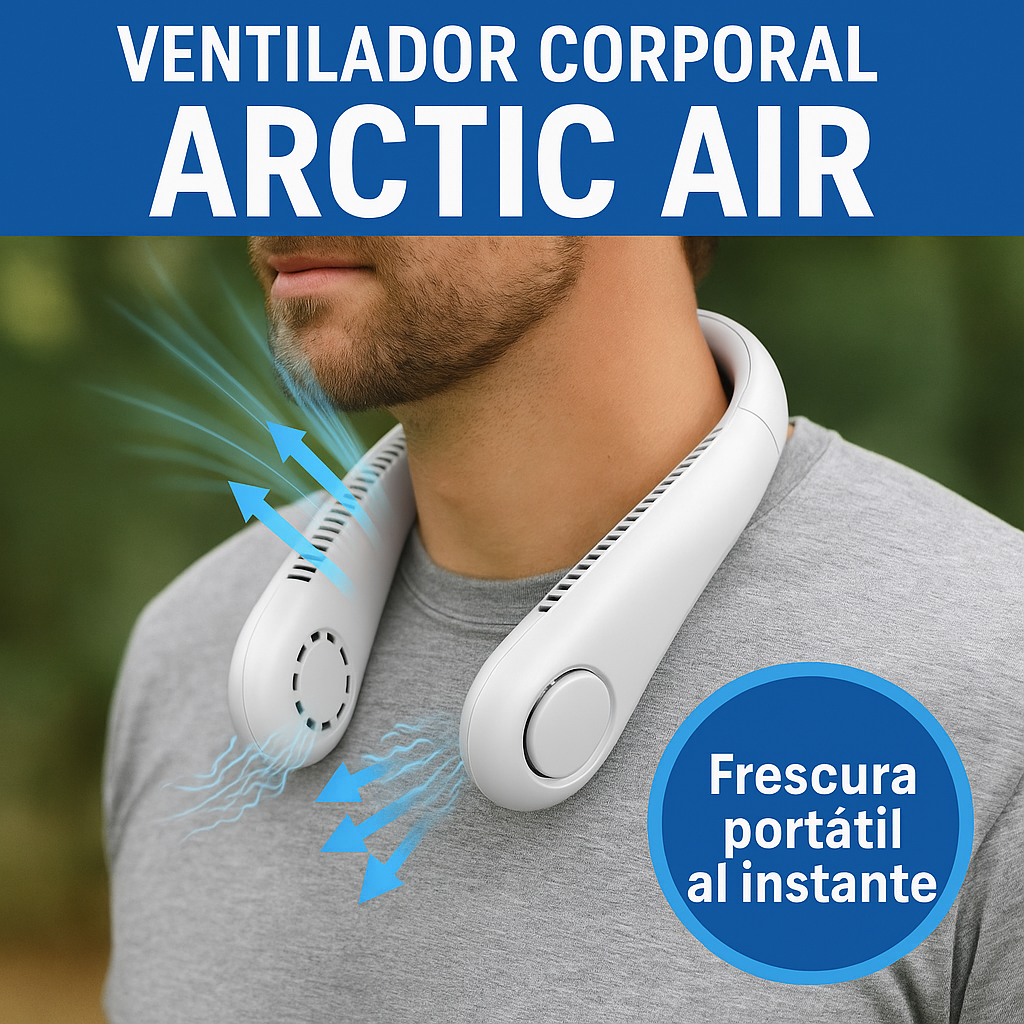 🌬️ Ventilador Corporal Arctic Air – ¡Frescura portátil al instante!