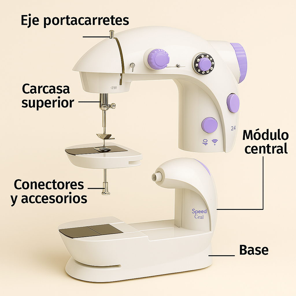 Mini Máquina de Coser Portátil - Práctica, Compacta y Versátil