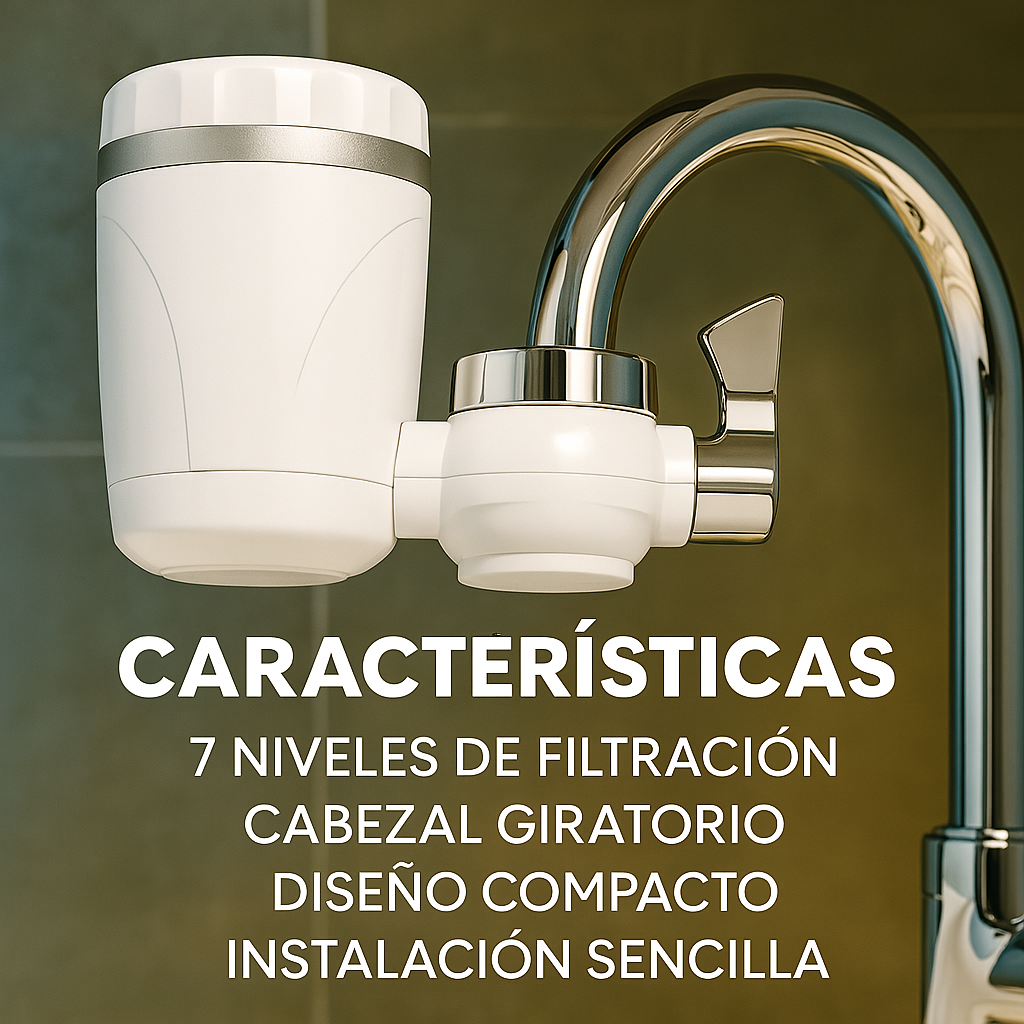 Filtro Purificador de Agua para Grifo – 7 Niveles de Purificación