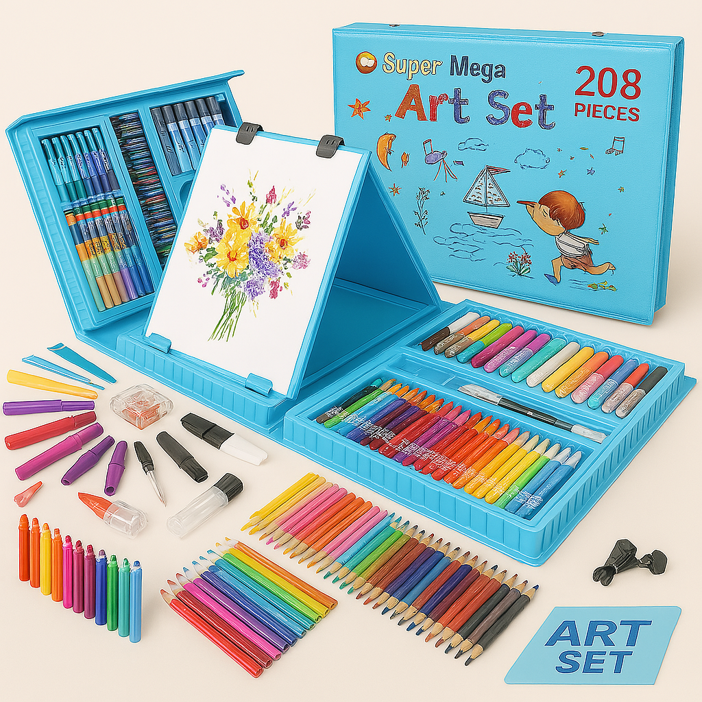 Set de Arte Creativo para Niños – 208 Piezas
