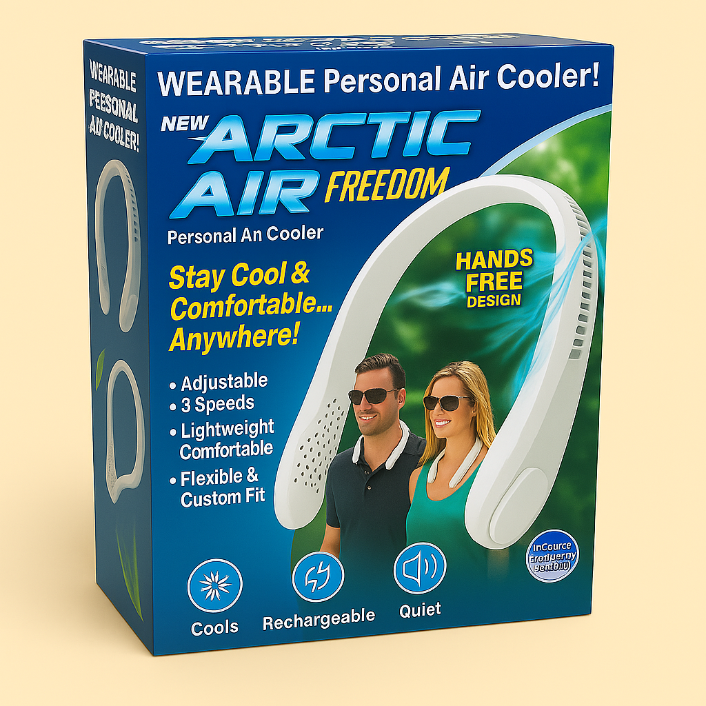 🌬️ Ventilador Corporal Arctic Air – ¡Frescura portátil al instante!