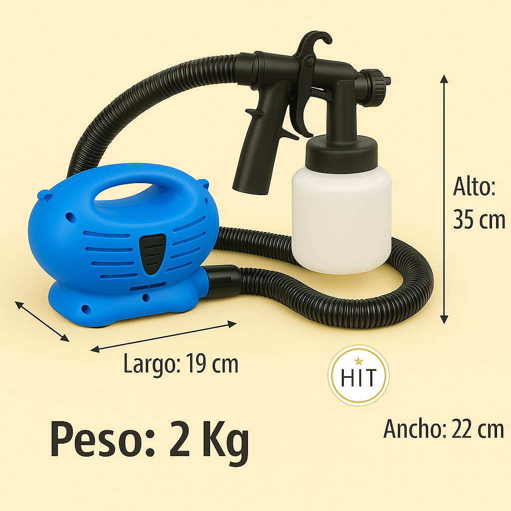 🎨 Compresor Pistola para Pintar Paint Zoom – ¡Pinta fácil, rápido y como un profesional!