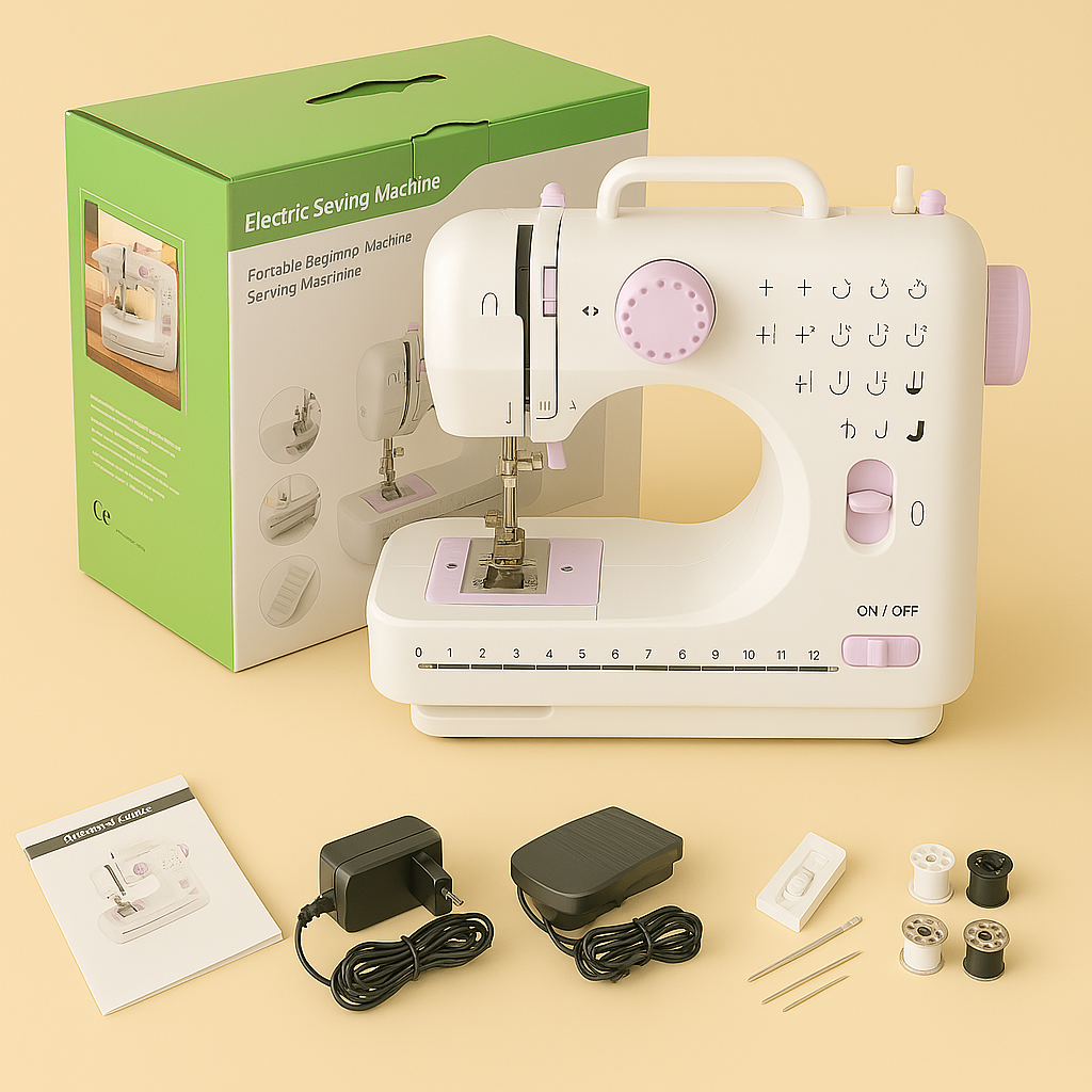 🧵 Máquina de Coser Eléctrica Multifuncional para el Hogar