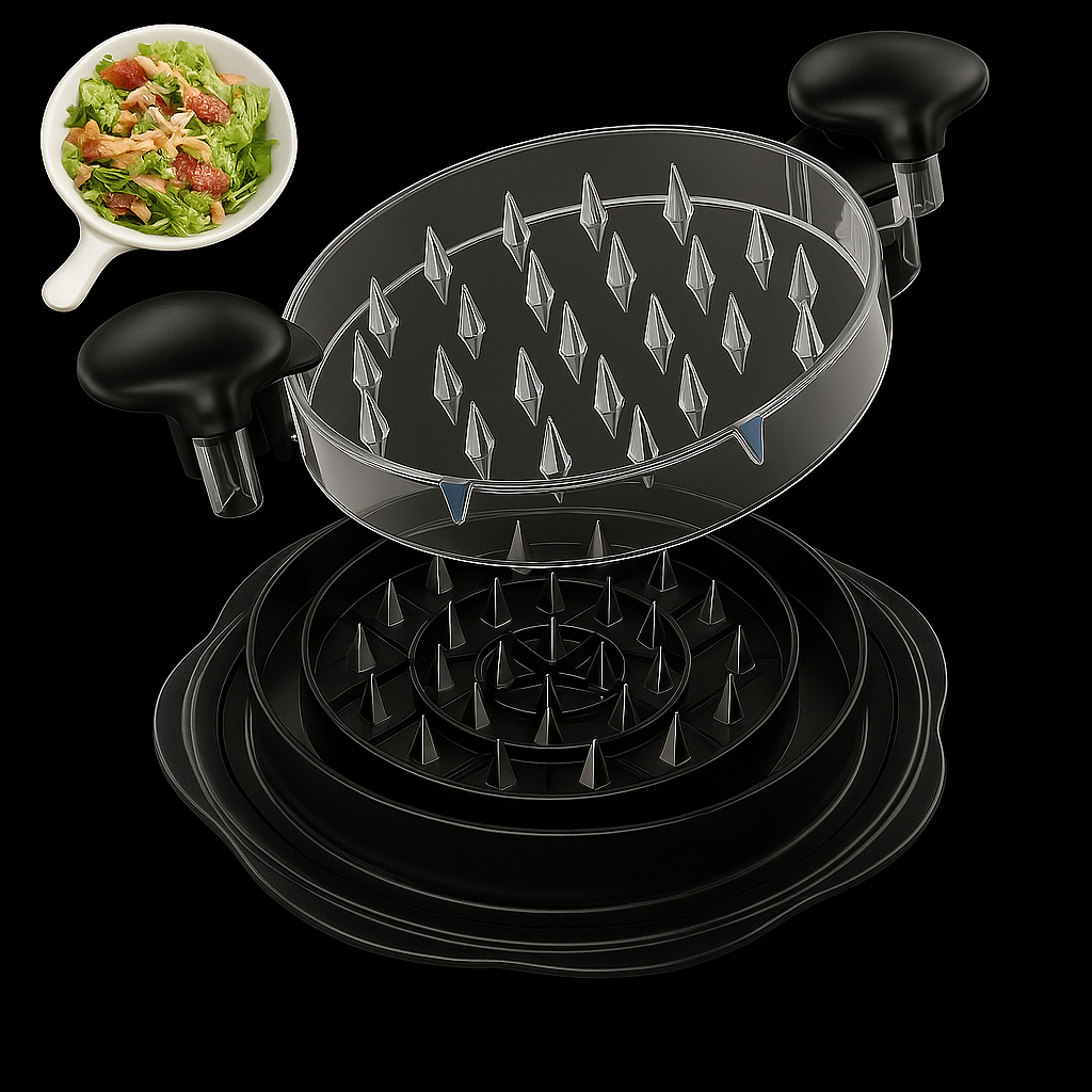 🍗🔪 Desmenuzador / Triturador de Carne y Pollo – Manual, Rápido y Práctico