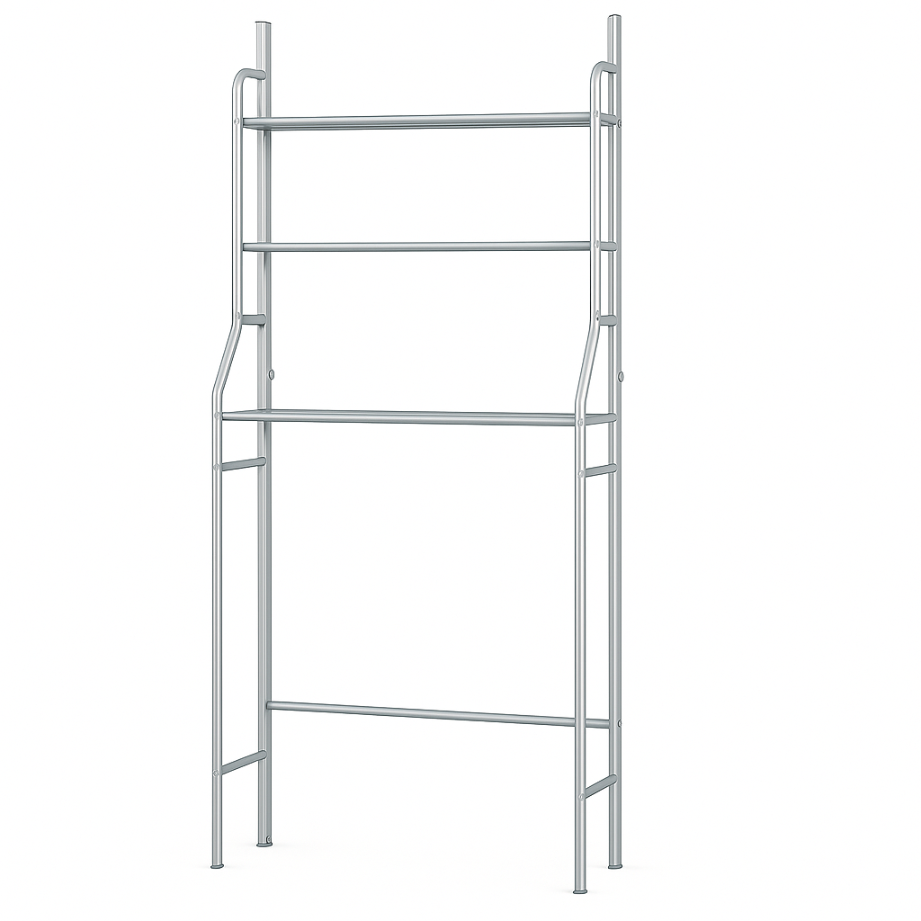 🧺✨ Organizador Estante Metálico para Lavadora o Baño – Rack de 3 Niveles (Color Blanco)