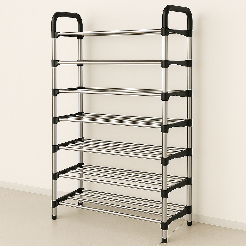 👟🧰 Organizador Zapatero Metálico 6 Niveles – Shoe Rack Práctico y Resistente