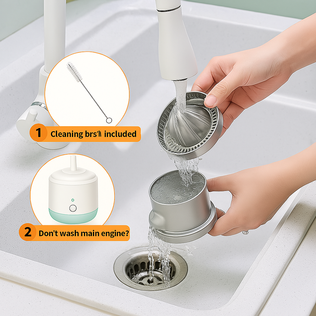 🍊🔋 Exprimidor Automático Recargable Portátil – Saca Jugos de Naranja