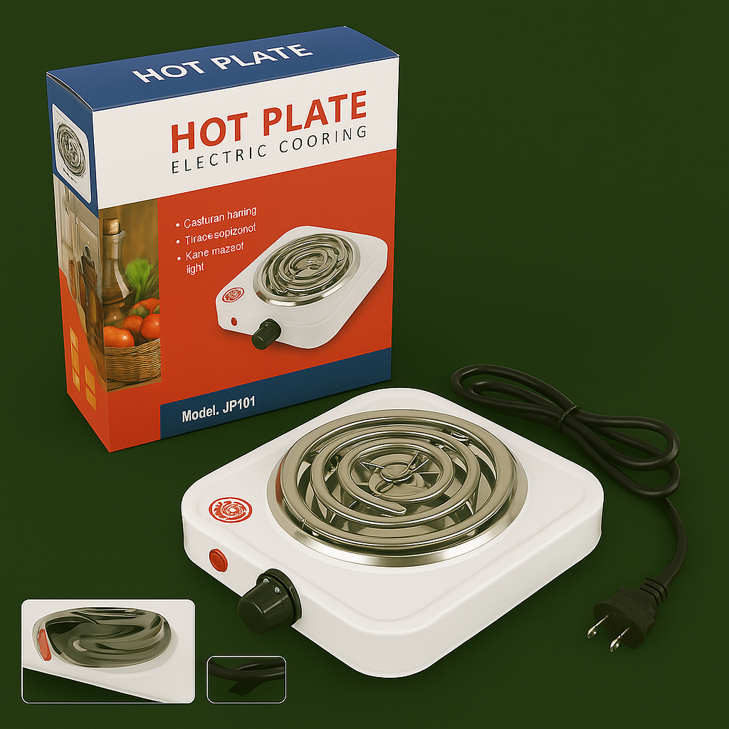 🔥🍳 Cocina Eléctrica de 1 Puesto – Modelo JX-1010B (Hot Plate)