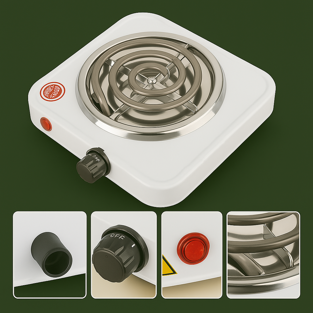 🔥🍳 Cocina Eléctrica de 1 Puesto – Modelo JX-1010B (Hot Plate)