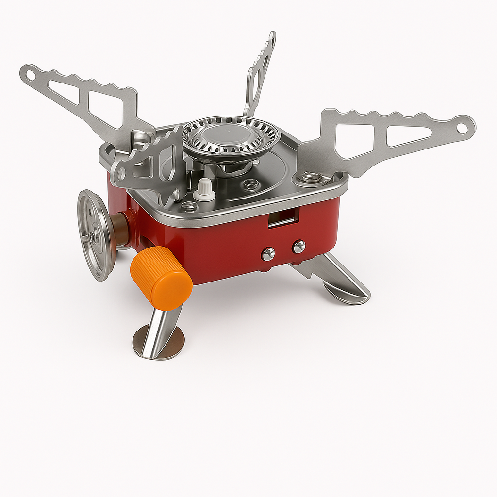 🔥🏕️ Estufa Portátil Plegable en Acero Inoxidable – Ideal para Camping, Caza y Picnic