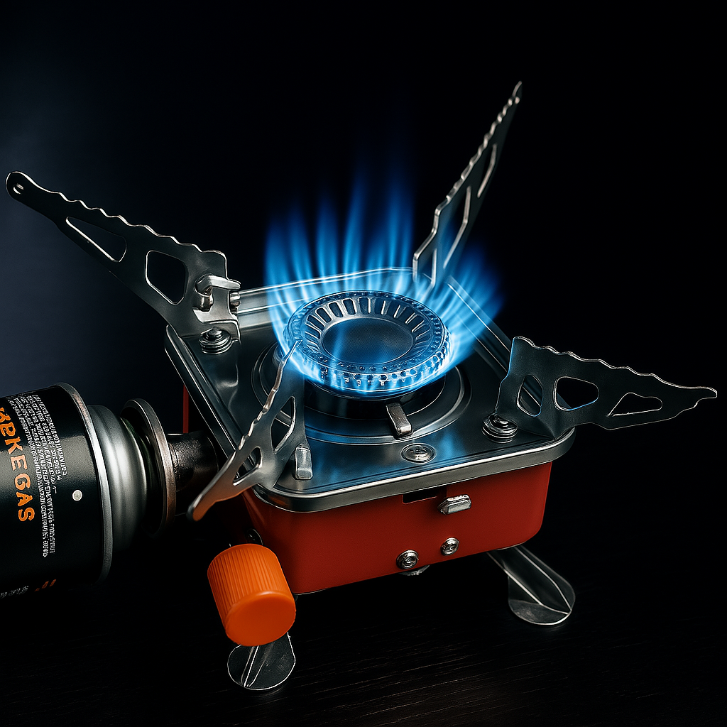 🔥🏕️ Estufa Portátil Plegable en Acero Inoxidable – Ideal para Camping, Caza y Picnic