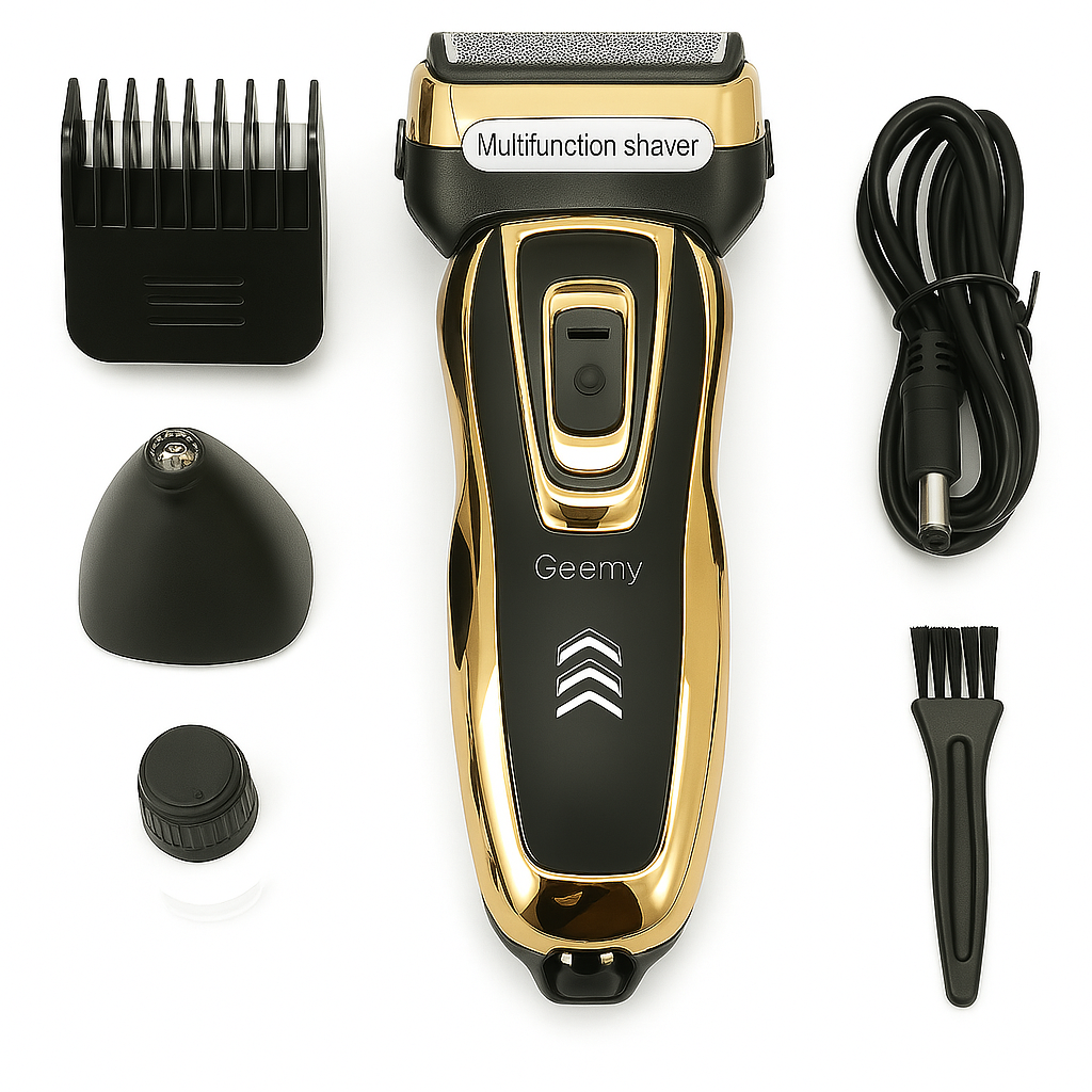 🧔♂️ Máquina Afeitadora y Cortadora de Pelo Geemy GM-595 – Estilo Profesional en Casa