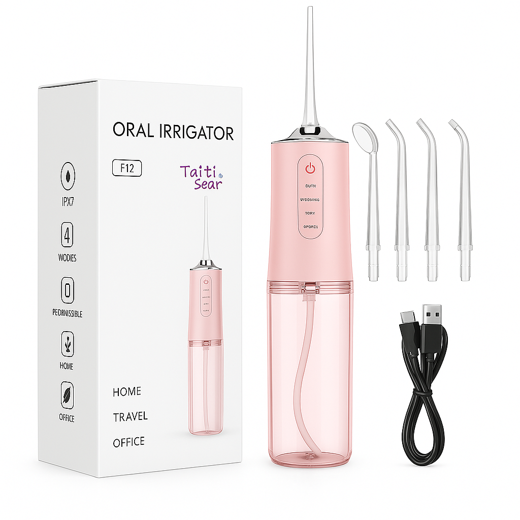 😁 Irrigador Oral Recargable – ¡Sonríe con Limpieza Profesional desde Casa!
