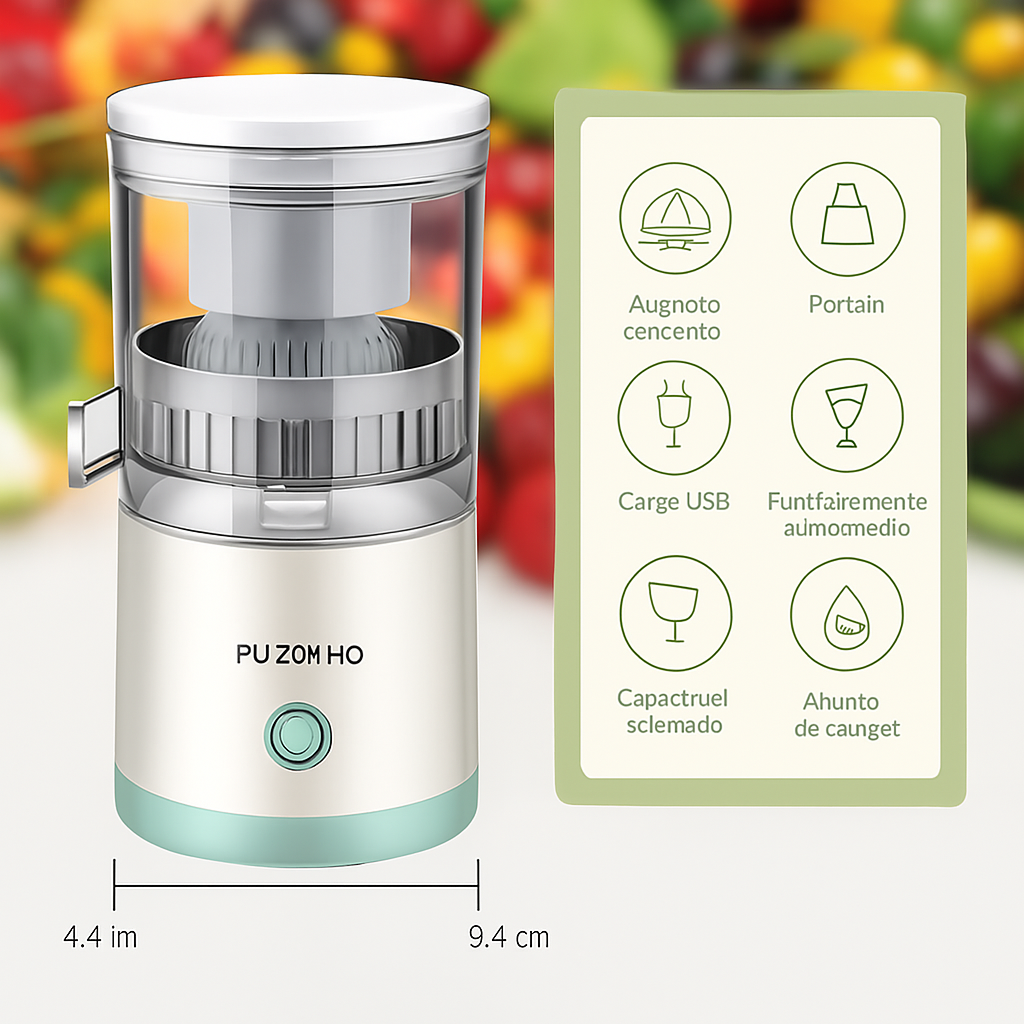 Exprimidor Saca Jugo Naranja Eléctrico Portátil 🔋✨