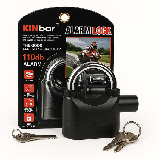 Candado con Alarma para Moto Kinbar – Máxima Seguridad con Alerta Sonora de 110dB