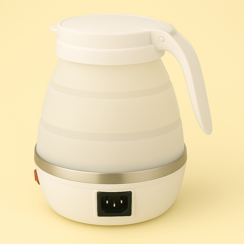 🔴 Calentador / Hervidor de Agua Plegable Eléctrico de Viaje – 600 ml