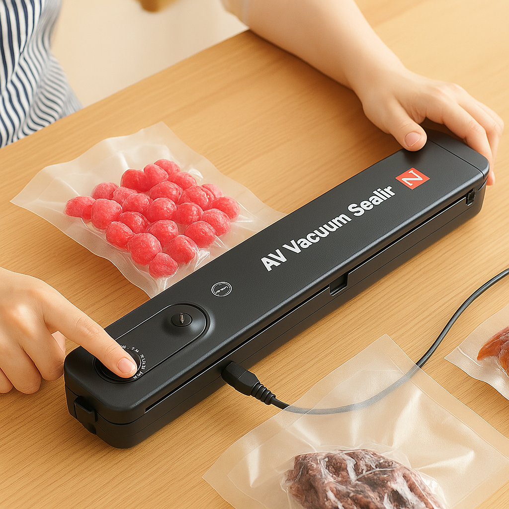🥩🧀 Máquina Selladora de Bolsas al Vacío – Empacadora Automática de Alimentos