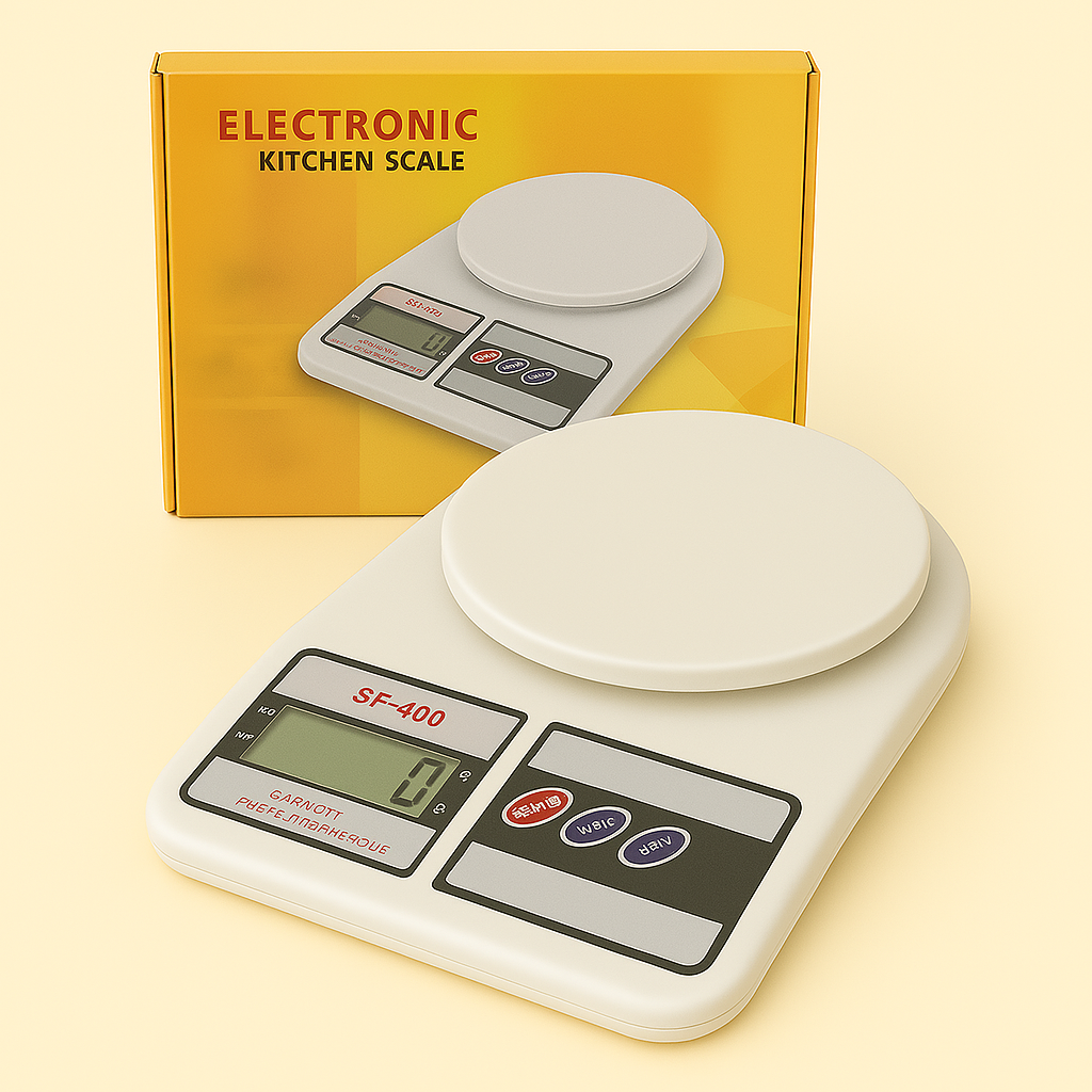 ⚖️🔋 Balanza Gramera Digital 10 kg – Con Función Tara y Pilas Incluidas
