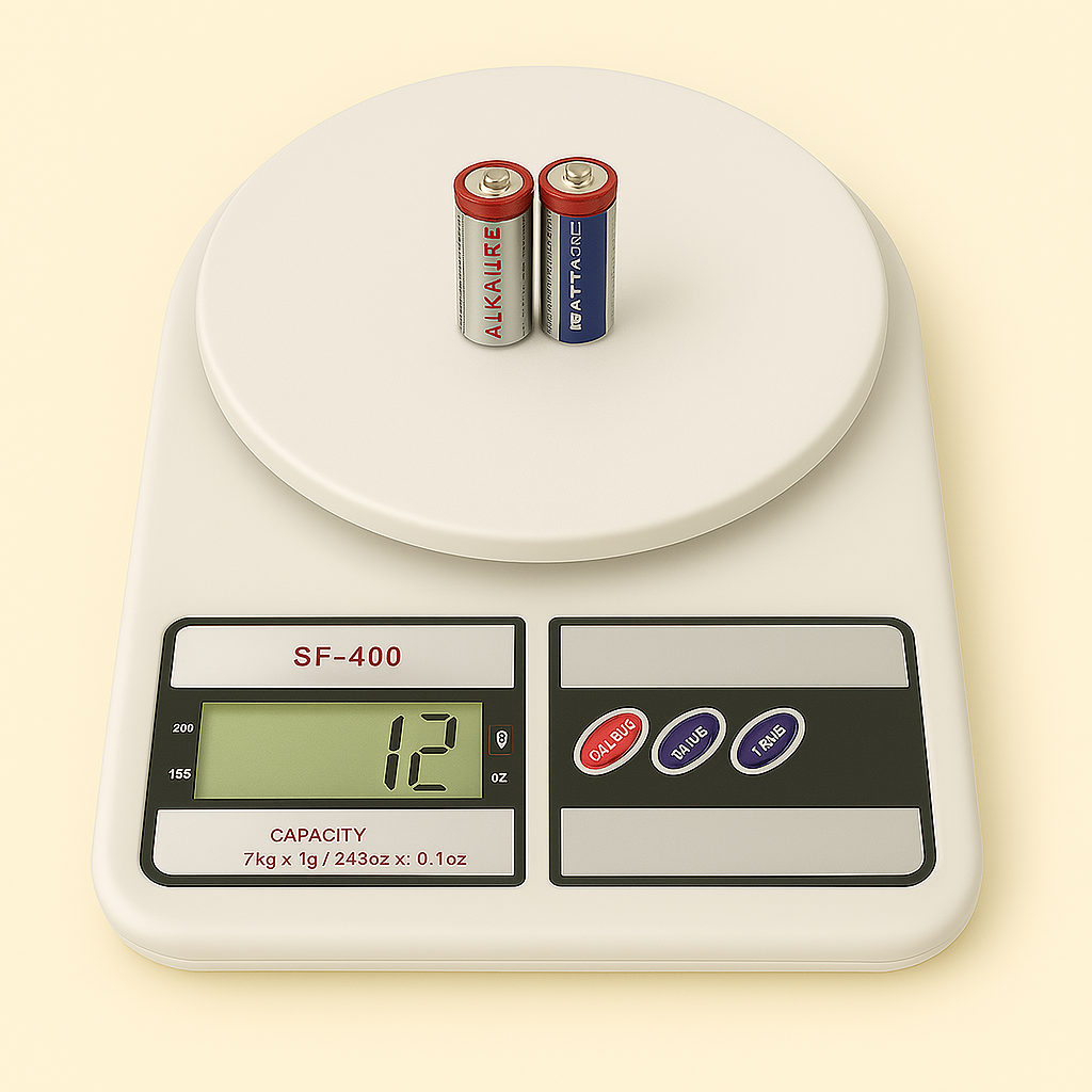 ⚖️🔋 Balanza Gramera Digital 10 kg – Con Función Tara y Pilas Incluidas