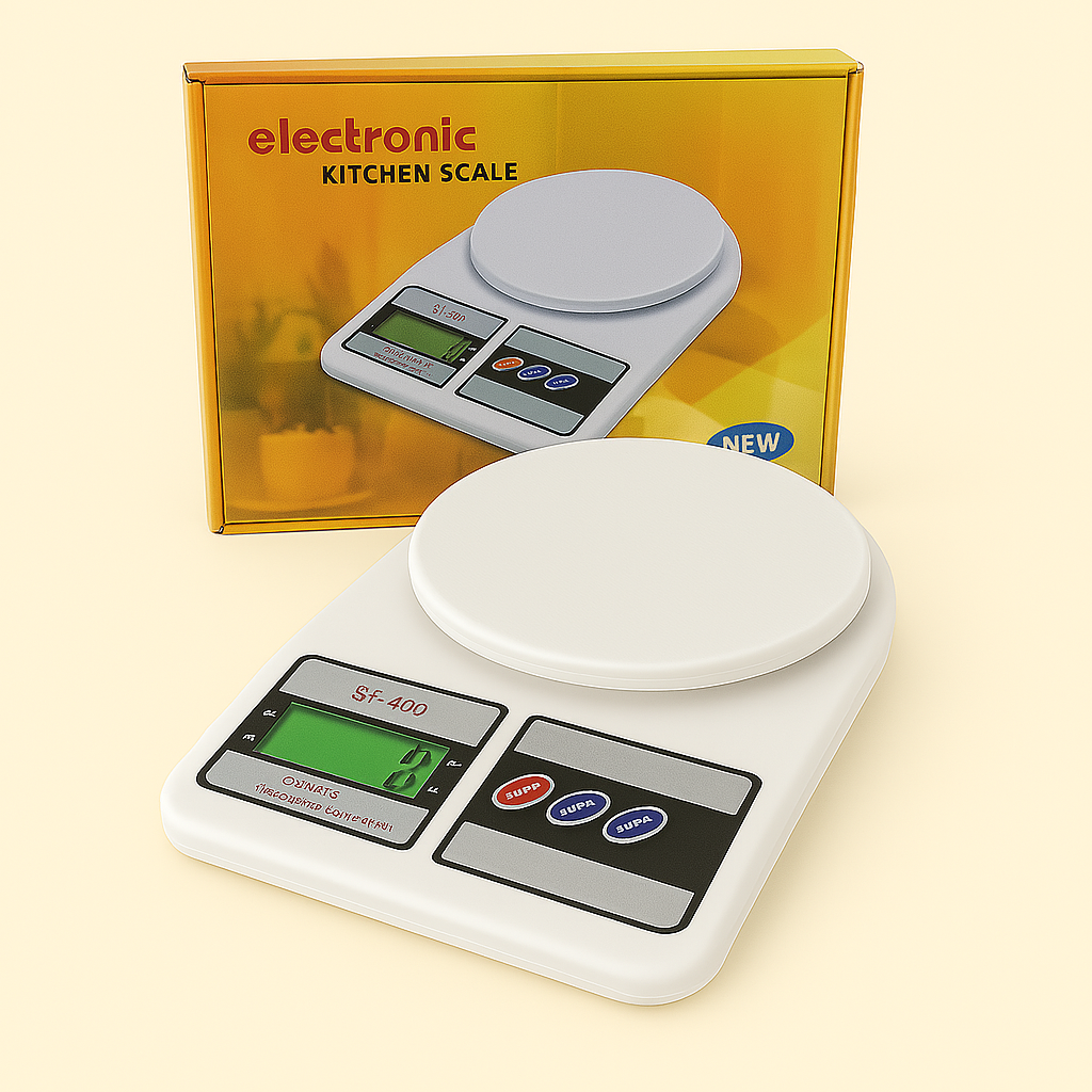 ⚖️🔋 Balanza Gramera Digital 10 kg – Con Función Tara y Pilas Incluidas